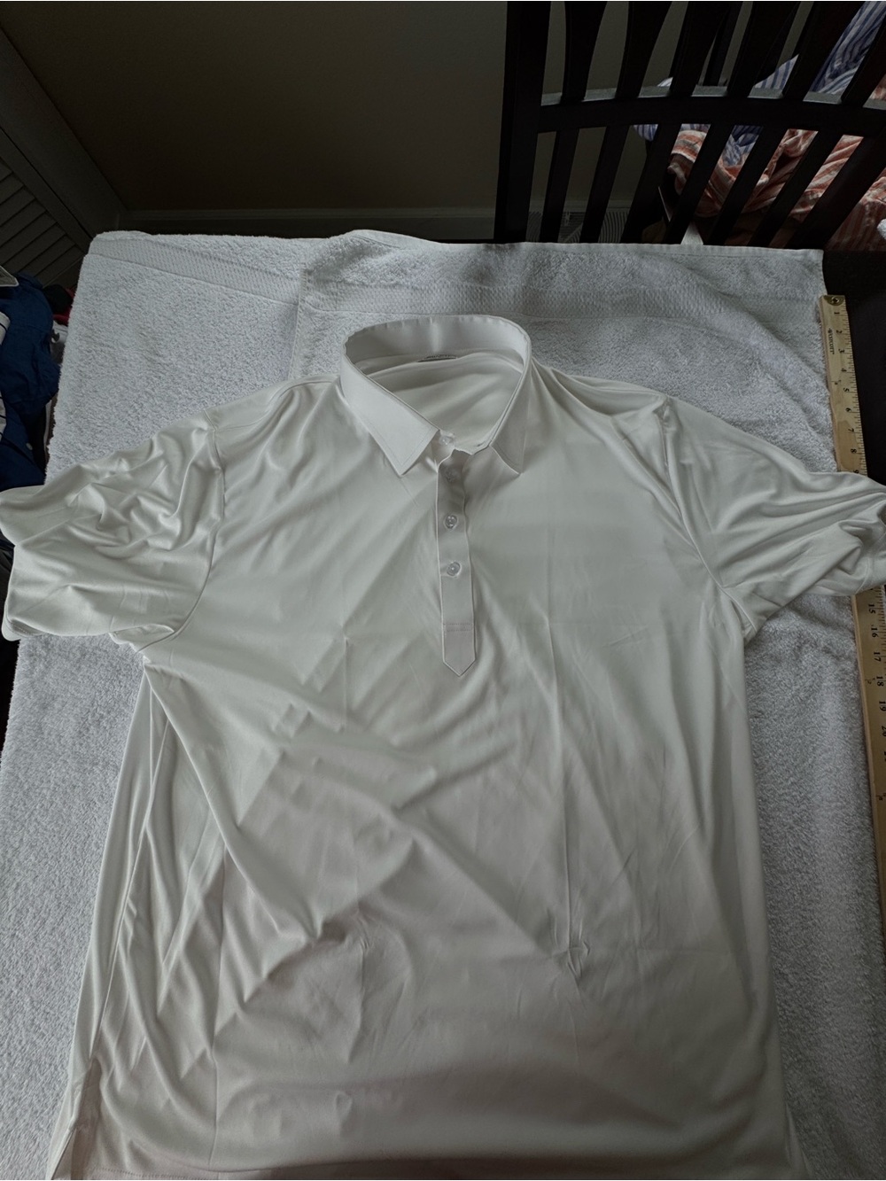 NWOT Collars & Co Men's 3XL White Polo Shirt Relaxed Fit, Short Sleeve